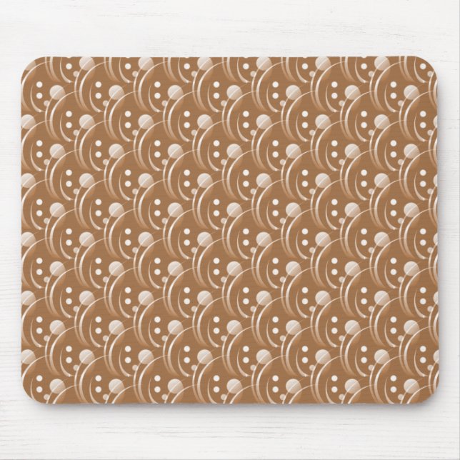 Caramel Brown Hip och Snyggt Mousepad Musmatta (Framsidan)
