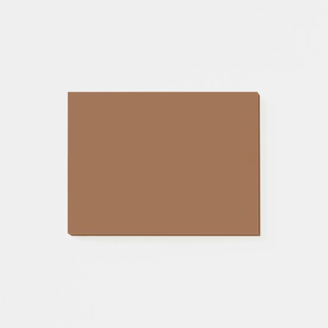 Caramel Cafe Solid Färg Post-it Block (Framsida)