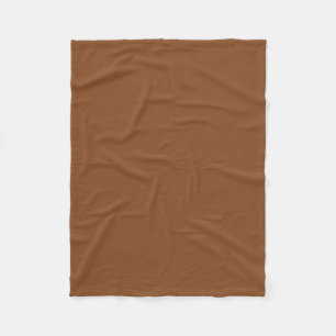 Caramel Cafe Warm Neutralt Brown Solid Färg Skriv Fleecefilt