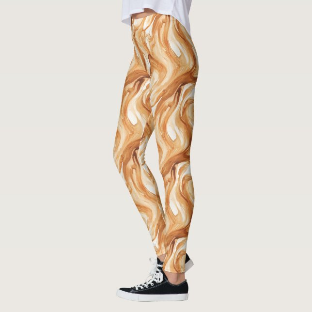 Caramel Candy Swirls Leggings (Vänster)