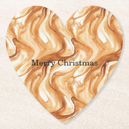 Caramel Carmel Candy Swirls Christmas Underlägg Papper
