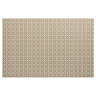 Caramel Coffee Brown Retro Chic Ikat droppar Möns Tyg