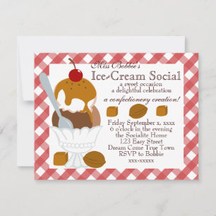 Caramel Covered Ice-Cream Inbjudningar