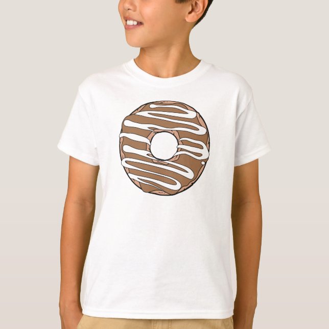 Caramel Donut, Doughnut, Glaze, Icing, Frosting T Shirt (Framsida)