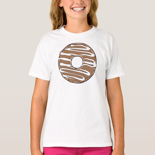 Caramel Donut, Doughnut, Glaze, Icing, Frosting T Shirt (Framsida)