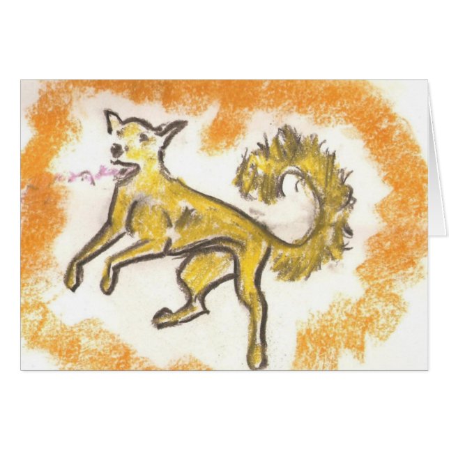 Caramel Frappay Hälsningskort (Framsidan Horizontal)