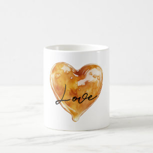 Caramel Kärlek Heart Kaffemugg