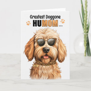 Caramel Labradoodle Best HuMOM någonsin Mors dag Helgkort