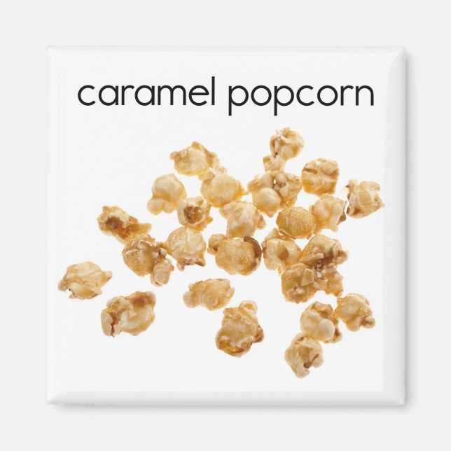 Caramel Popcorn Refrigerator Magnet (Framsidan)