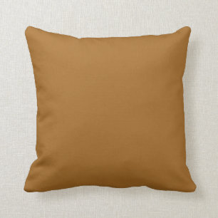Caramel Tan Brown Solid Trend Färg Background Kudde