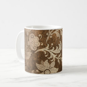 Caramelfruktdrycksammet brons kaffemuggen kaffemugg