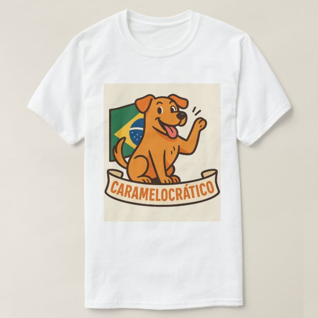 Caramelocratico Camiseta T Shirt (Design framsida)