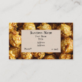 CaramelPopcornvisitkort Visitkort