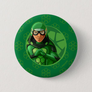 Carapace Grönt Badge Knapp