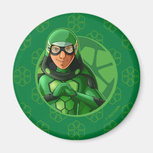 Carapace Grönt Badge Magnet