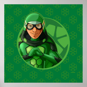 Carapace Grönt Badge Poster