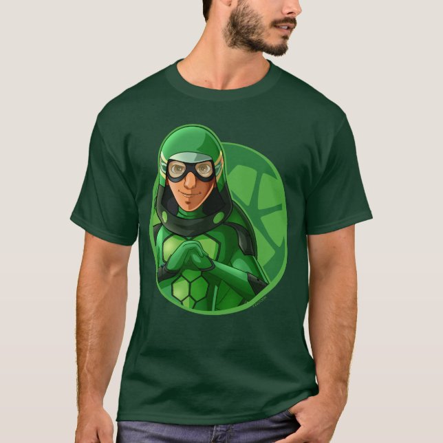 Carapace Grönt Badge T Shirt (Framsida)