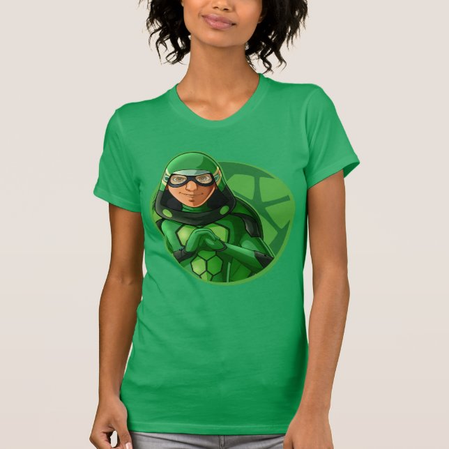 Carapace Grönt Badge T Shirt (Framsida)