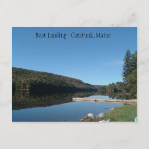 Caratunk, Maine - Boat Landing on the Kennebec Vykort