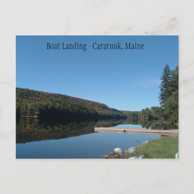 Caratunk, Maine - Boat Landing on the Kennebec Vykort (Framsida)
