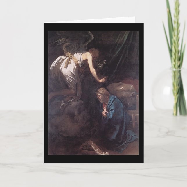 Caravaggio annunciationen kort (Framsida)