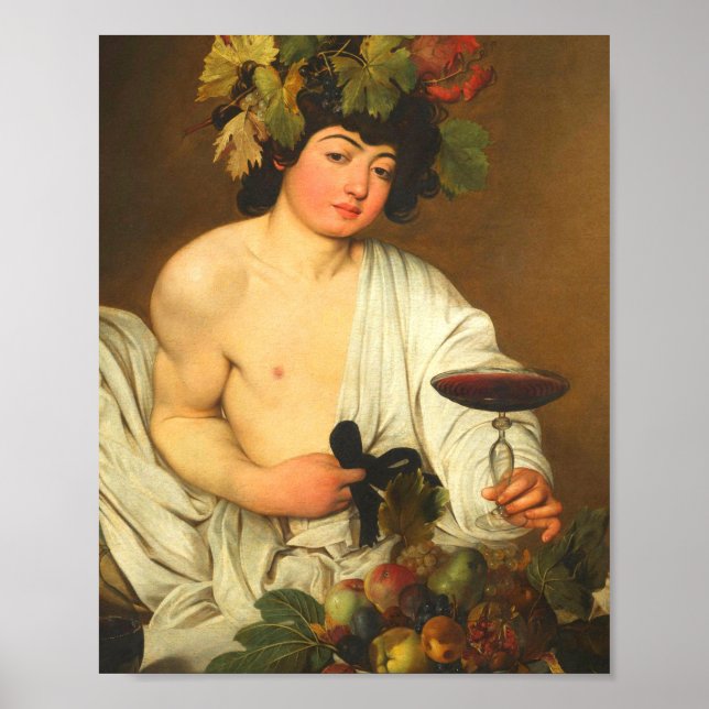 Caravaggio Bacchus Poster (Framsidan)