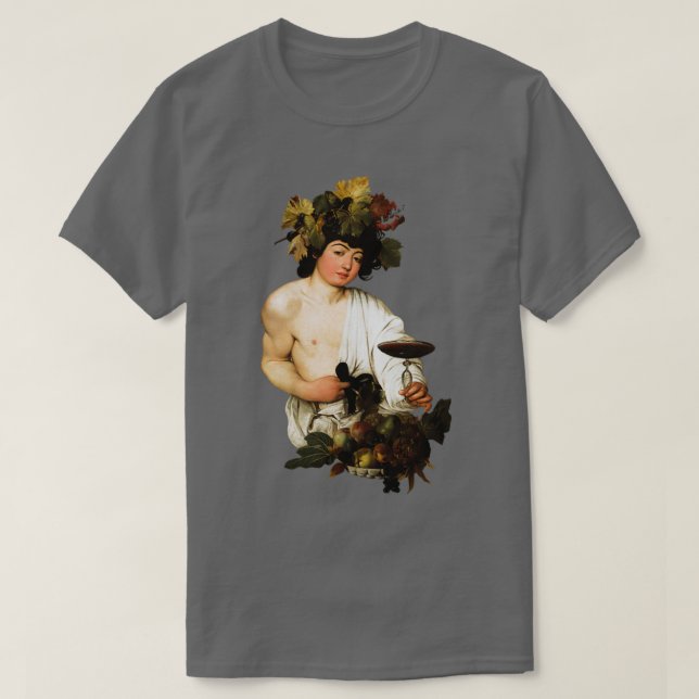 Caravaggio Bacchus T Shirt (Design framsida)