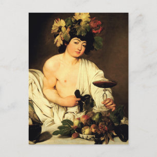 Caravaggio Bacchus vycard Vykort