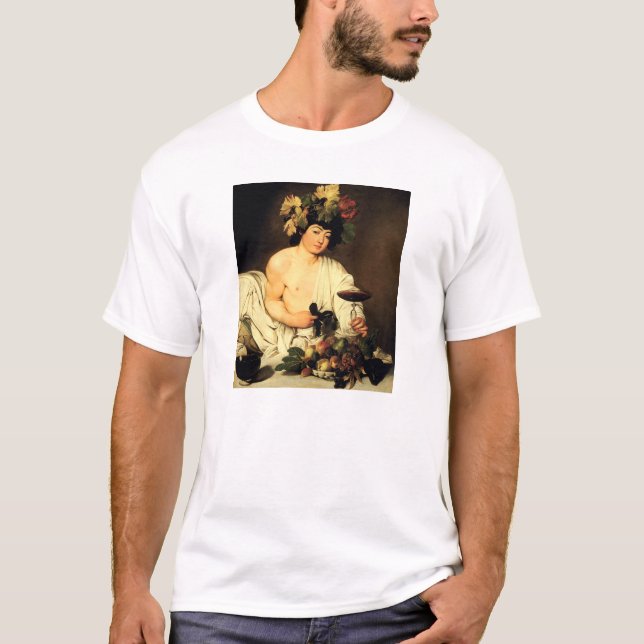 Caravaggio BacchusT-tröja Tee (Framsida)