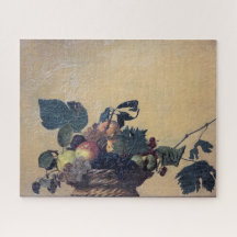 Caravaggio - Basket av frukt - Olja på canvas