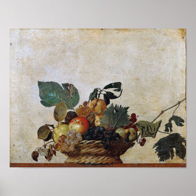 Caravaggio_Canestra_Di_Frutta__Caravaggio Poster (Framsidan)