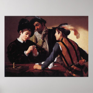 Caravaggio Cardsharps Poster