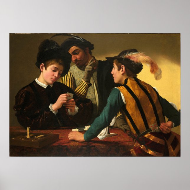 Caravaggio - Cardsharps Poster (Framsidan)