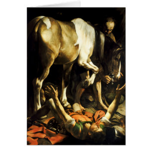 Caravaggio Conversion av St. Paul Hälsningskort