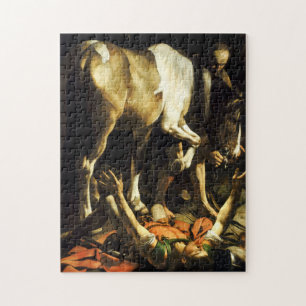 Caravaggio Conversion av St. Paul Puzzle Pussel