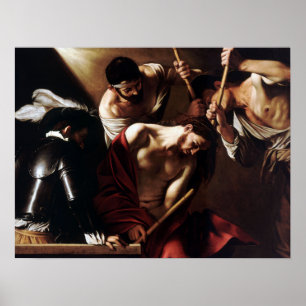 Caravaggio Crowning med Thorns Poster