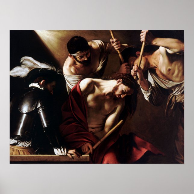 Caravaggio Crowning med Thorns Poster (Framsidan)