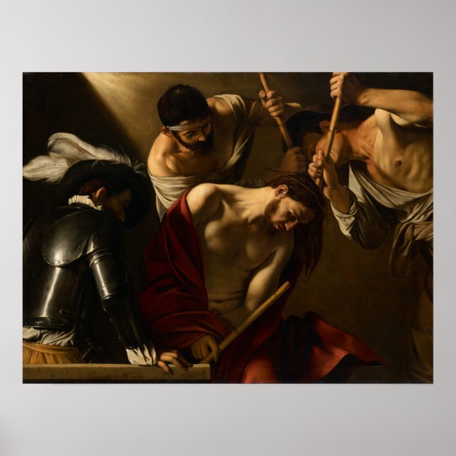 Caravaggio - Crowning med Thorns Poster (Framsidan)