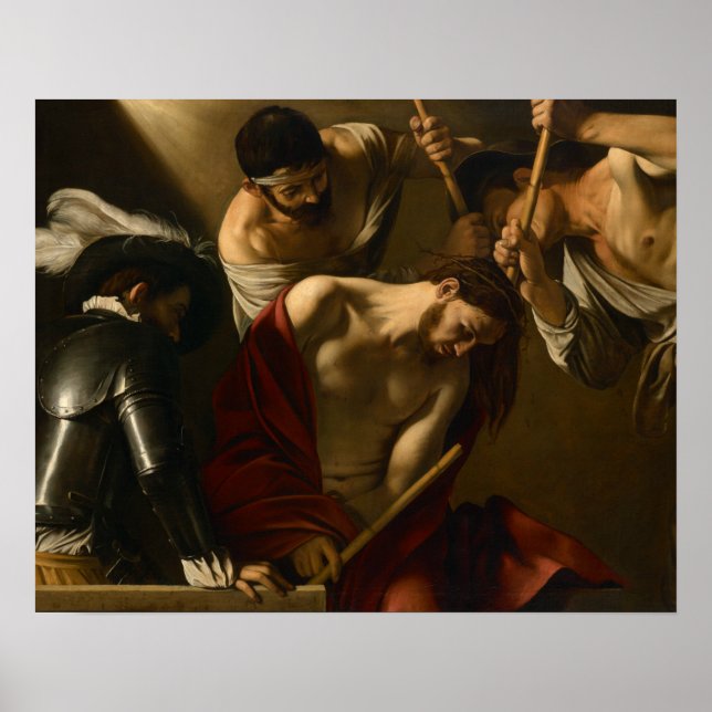 Caravaggio - Crowning med Thorns Poster (Framsidan)
