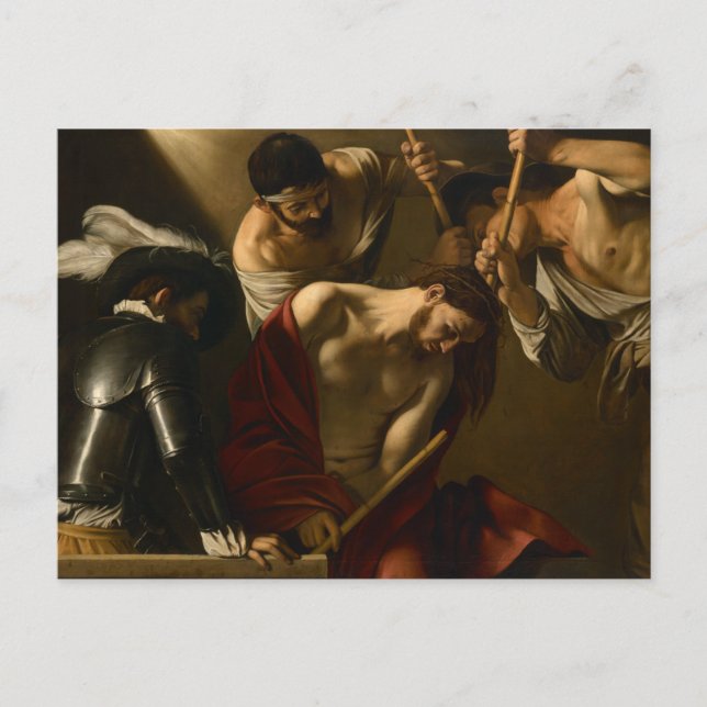Caravaggio - Crowning med Thorns Vykort (Framsida)