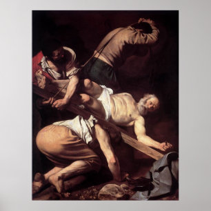 Caravaggio crucifixionen av St Peter Poster