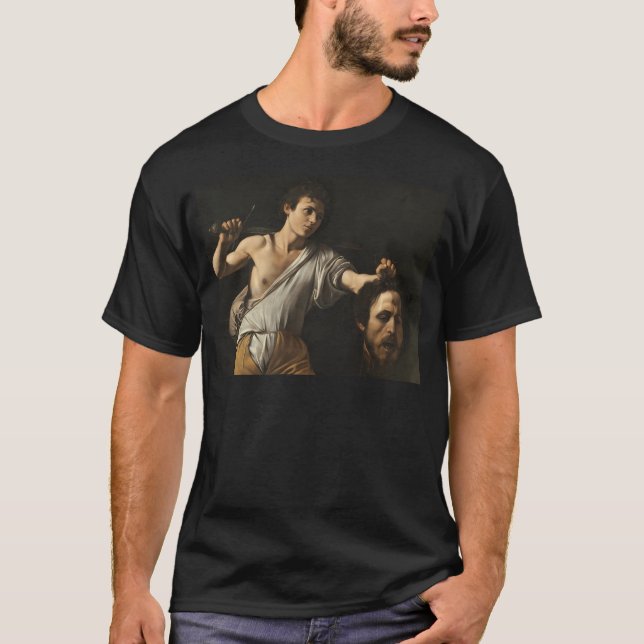 Caravaggio David med chef för Goliat T Shirt (Framsida)