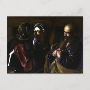 Caravaggio Denial från Saint Peter Vykort