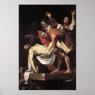 Caravaggio entombmenten poster