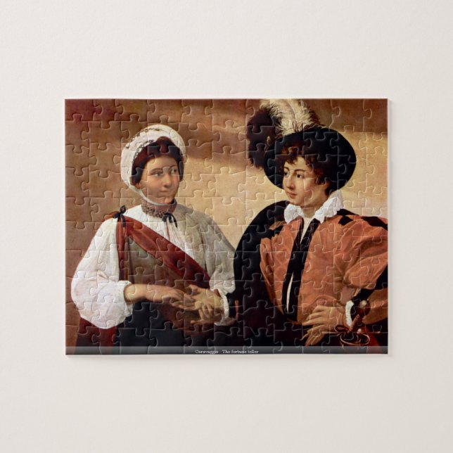 Caravaggio - förmögenhetkassören pussel (Horisontell)