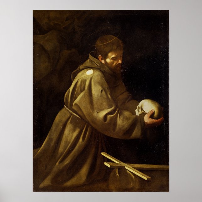 Caravaggio - Francis Prayer Poster (Framsidan)