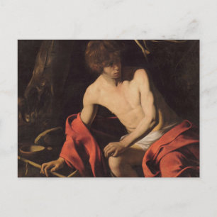 Caravaggio John i Wilderness John the Baptist Vykort