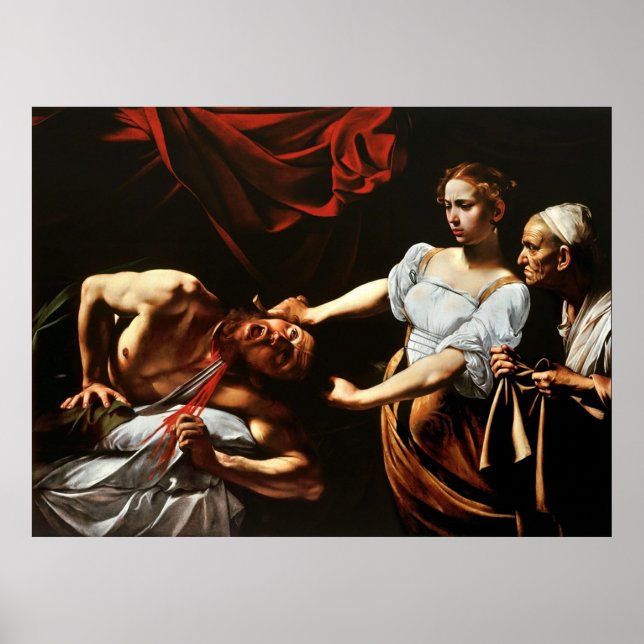 Caravaggio Judith Beheading Holofernes 1599 Poster (Framsidan)