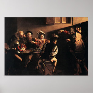 Caravaggio kalla av St Matthew Poster