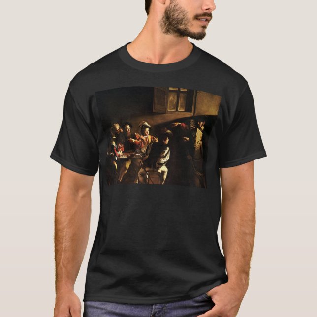 Caravaggio - kalla av St Matthew T-shirt (Framsida)